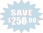 SAVE $250.00