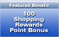 100 Shopping Rewards Points Bonus