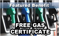 Free Gas Certificate Featured Benefit
