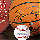 Collect balls signed by Sports Legends